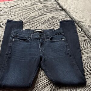 Express Women's Dark Blue Skinny Jeans